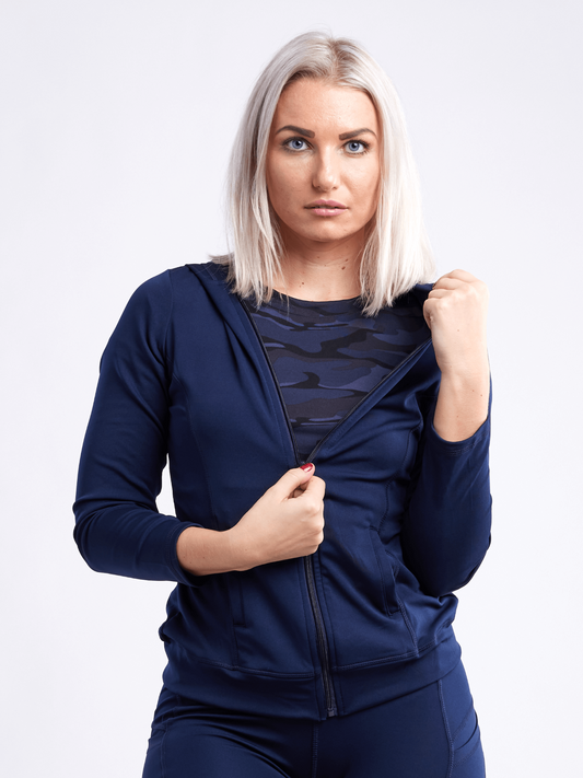 JupiterGear - Athletic Fitted Zip-Up Hoodie Jacket with Pockets