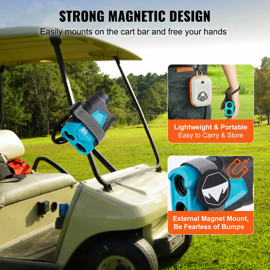VEVOR Golf Rangefinder, 900-Yard Laser with Flag Lock, Slope & Magnet Mount