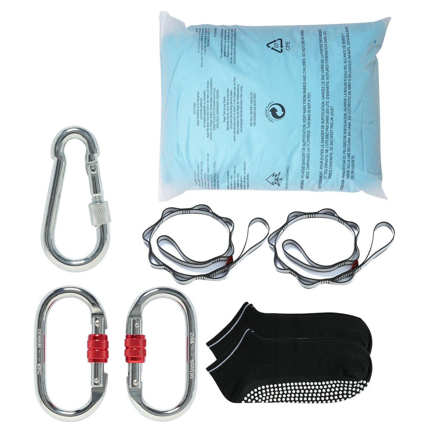 VEVOR 5.5-Yard Aerial Yoga Hammock & Swing Kit, 100gsm Nylon, Blue