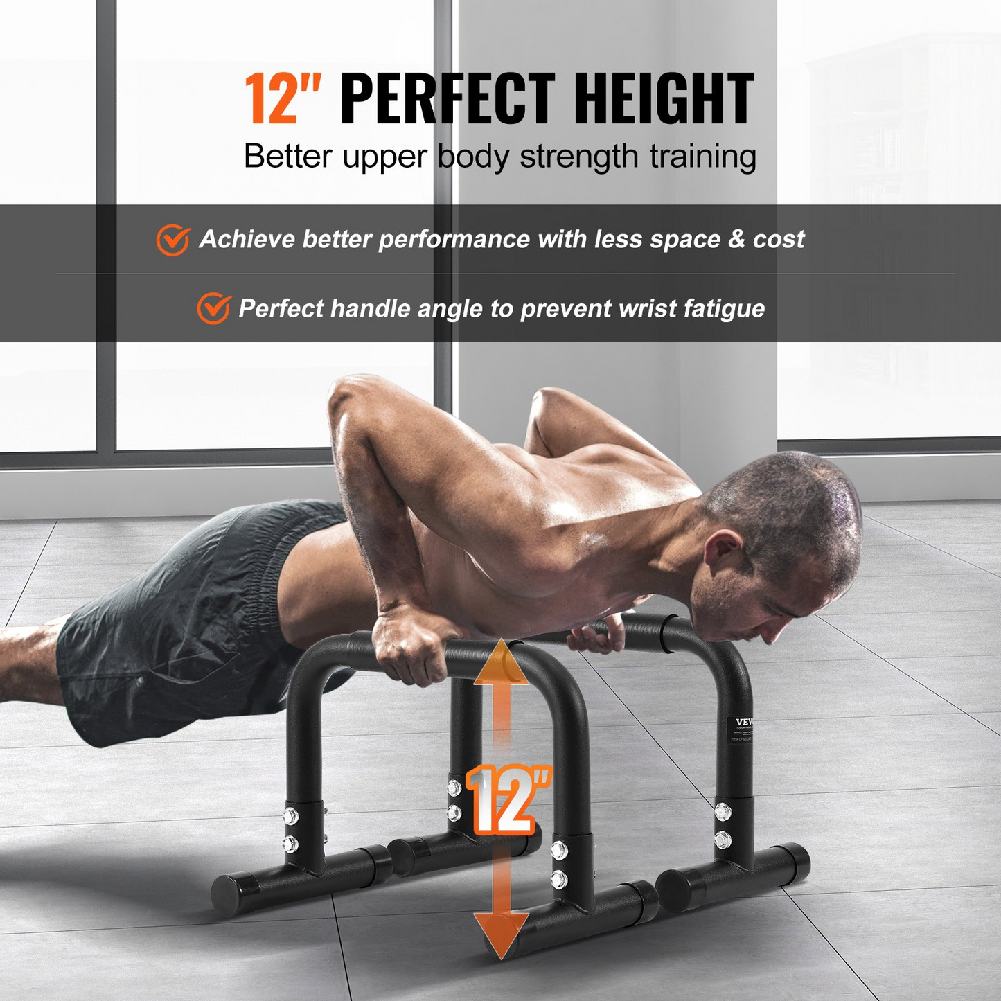 VEVOR Heavy Duty Dip Bars, 500 lbs Capacity, for Home Gym & Outdoor Training