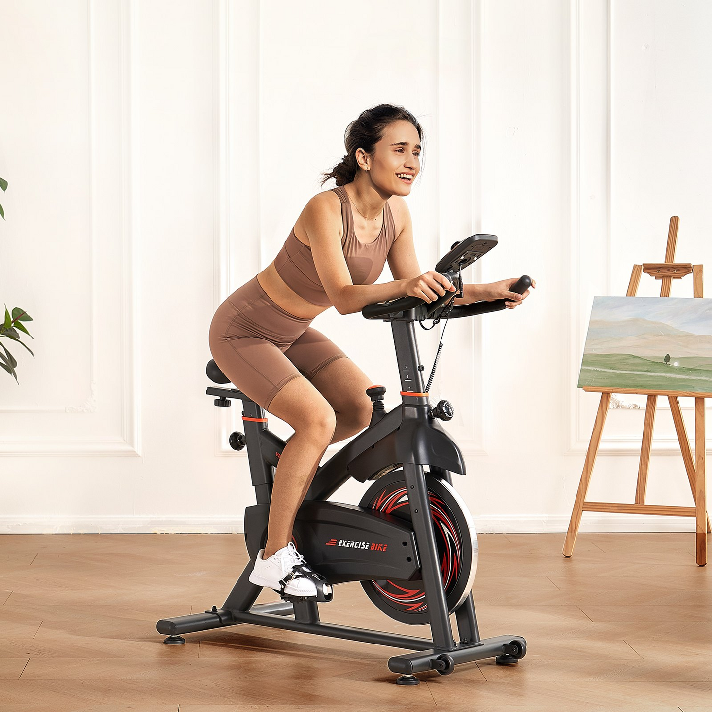 VEVOR 40LBS Magnetic Resistance Stationary Exercise Bike for Indoor Cycling Workouts