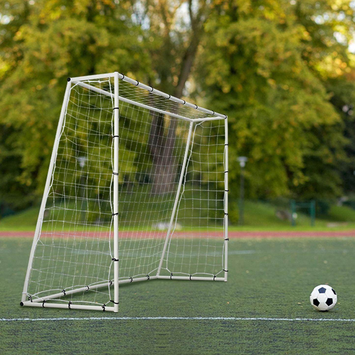 VEVOR 8x6FT Soccer Rebound Trainer, Double-Sided Net for Solo Training & Passing