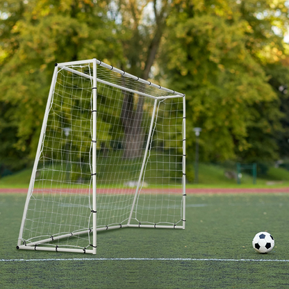 VEVOR 8x6FT Soccer Rebound Trainer, Double-Sided Net for Solo Training & Passing
