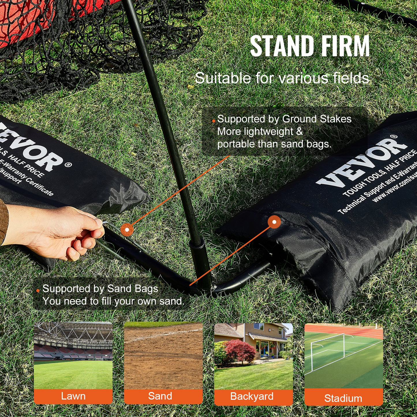 VEVOR 9-Hole Baseball Net, 36"x30" Portable Trainer with Strike Zone & Carry Bag