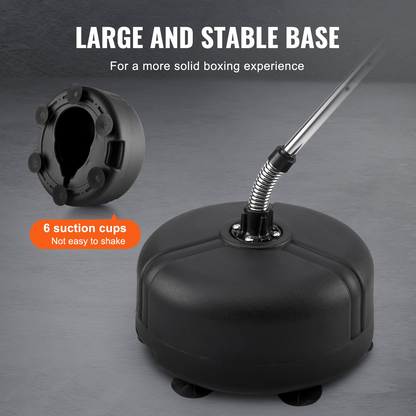 VEVOR Adjustable Punching Bag Set, Free Standing Reflex Bag with Gloves