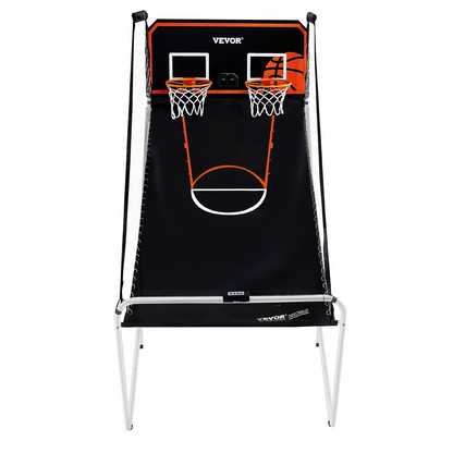 VEVOR Foldable Basketball Arcade Game, 2-Player Indoor Hoops with 8 Modes & Scoreboard