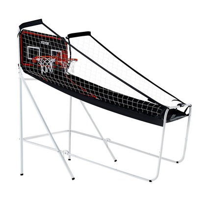 VEVOR Foldable Basketball Arcade Game, 2-Player Indoor Hoops with 8 Modes & Scoreboard