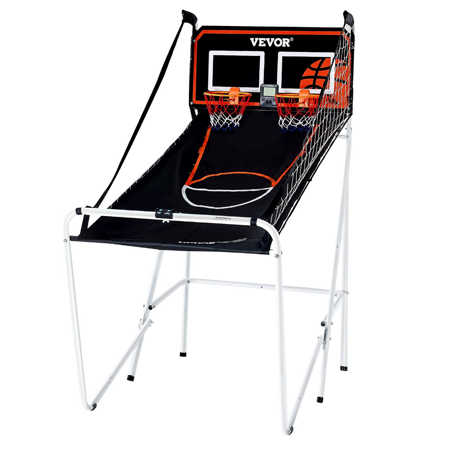 VEVOR Foldable Basketball Arcade Game, 2-Player Indoor Hoops with 8 Modes & LCD Scoreboard