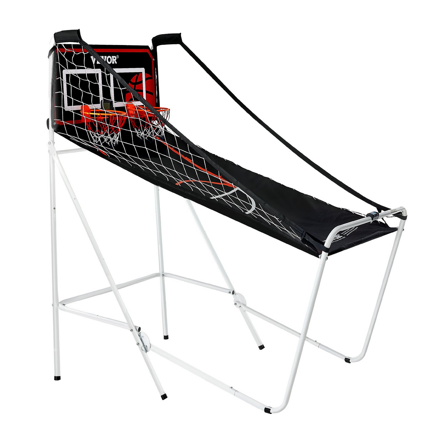 VEVOR Foldable Basketball Arcade Game, 2-Player Indoor Hoops with 8 Modes & LCD Scoreboard
